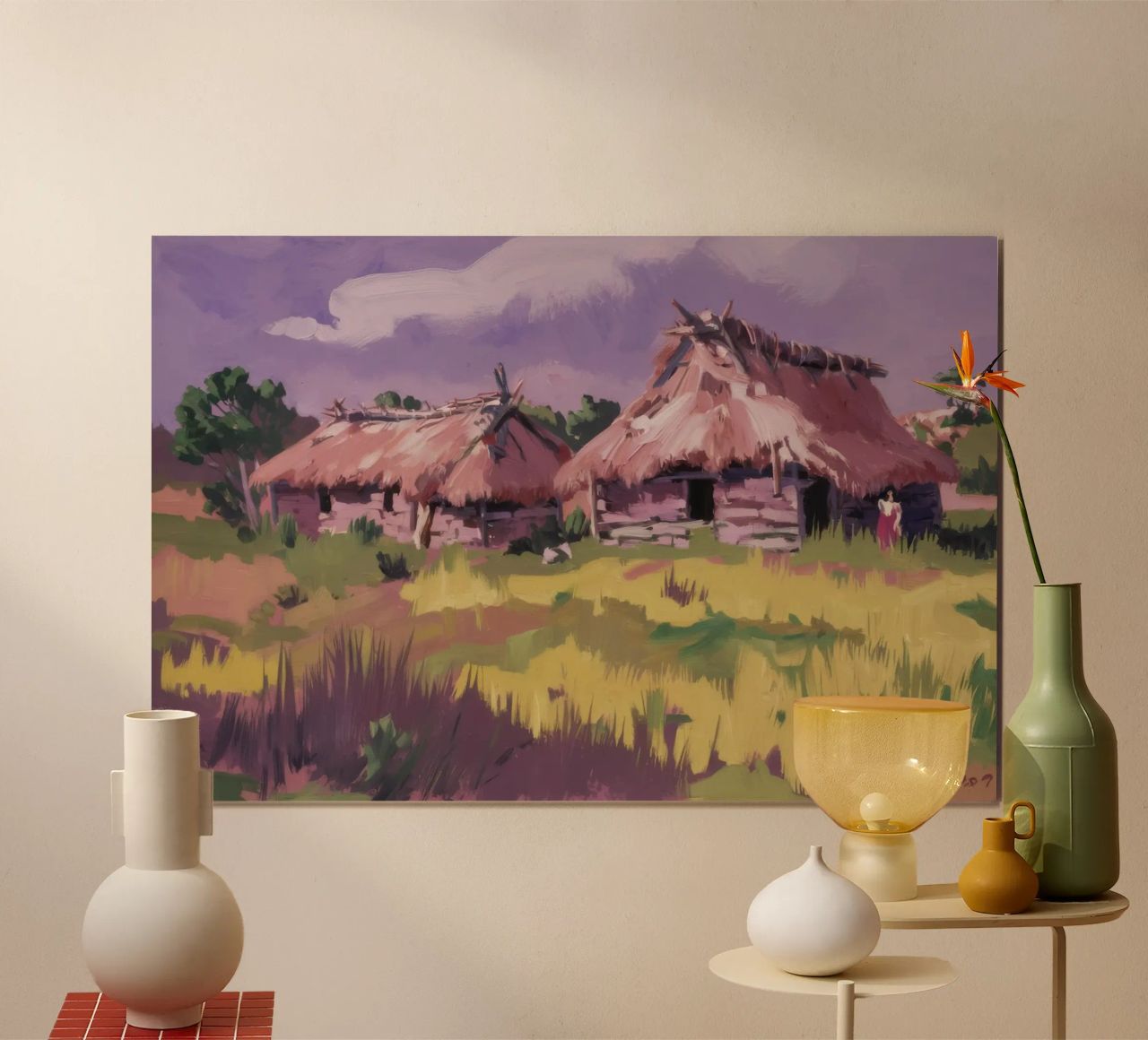 Homestead's Abendstille Poster von Lush Essence