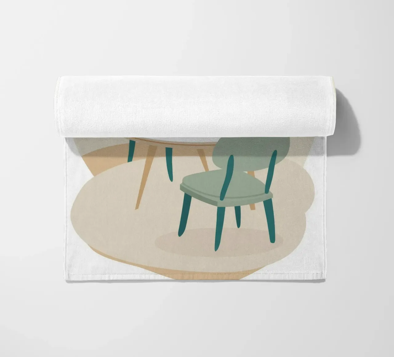 Windowside Coffee Calm beach towel by Moonlite Desire