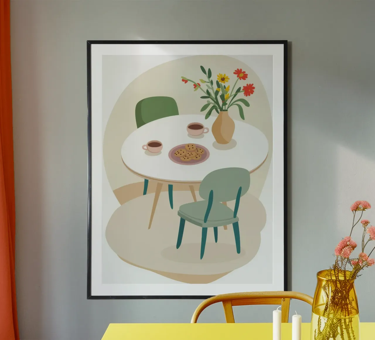 Café junto a la ventana Calma poster de Moonlite Desire