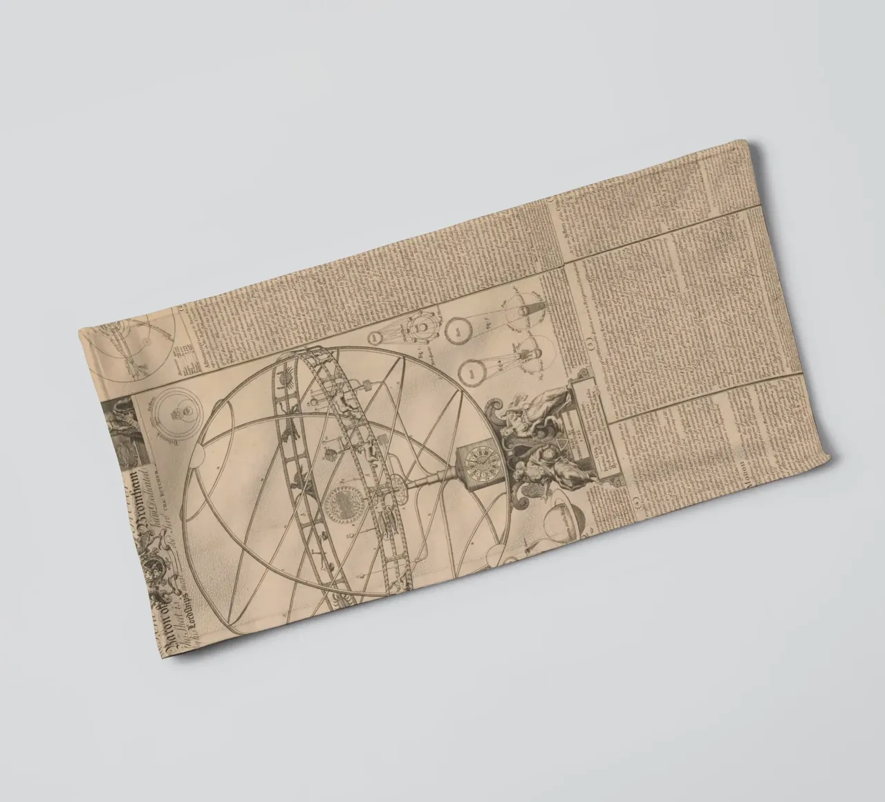 Vintage Orrery Celestial Map - Astronomy & Cosmology Art towel by ClubArt