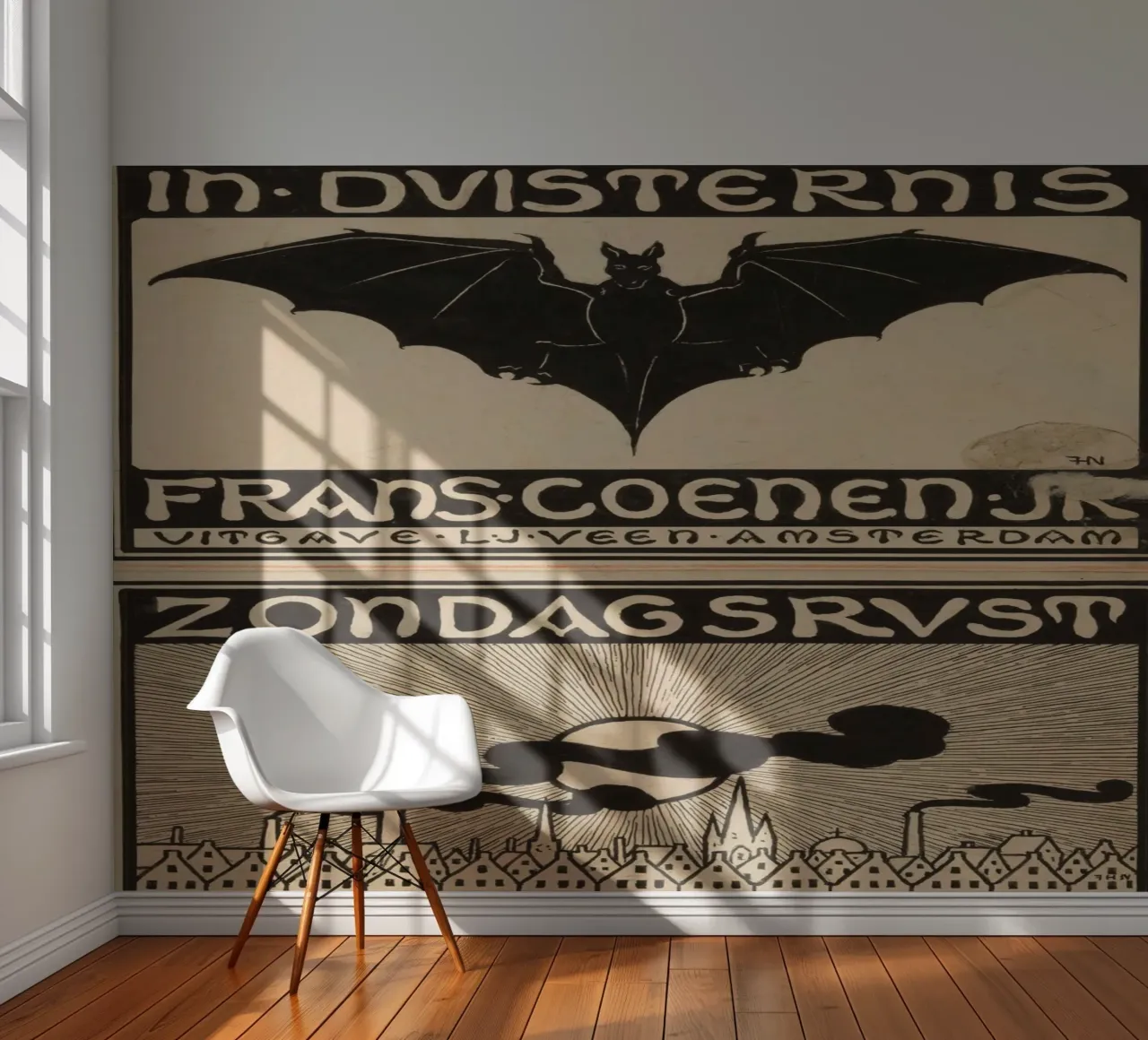 Jan Toorop - "In Darkness" & "Sunday Rest" - Dutch Art Nou photo wallpaper by ClubArt