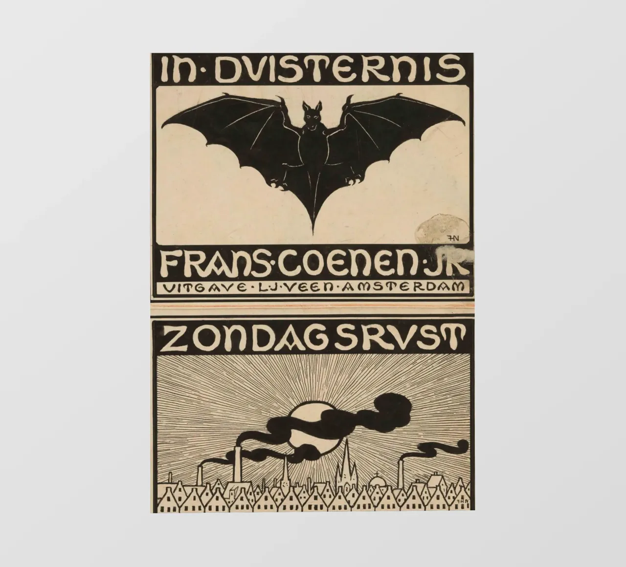 Jan Toorop - "In Darkness" & "Sunday Rest" - Dutch Art Nou photo wallpaper by ClubArt