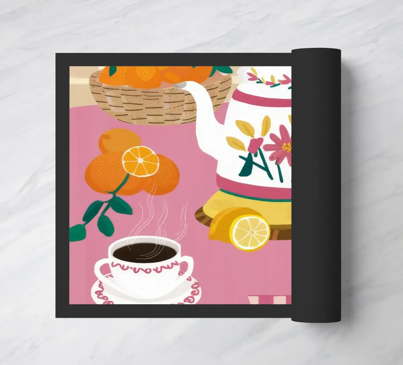 Colazione in cucina a scacchi zerbino da Moonlite Desire