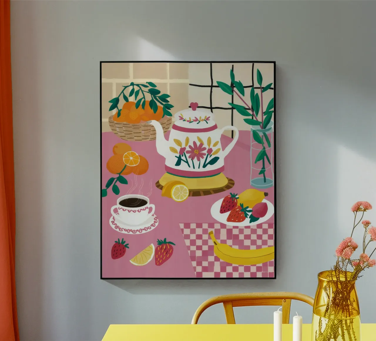 Colazione in cucina a scacchi plexiglass da Moonlite Desire