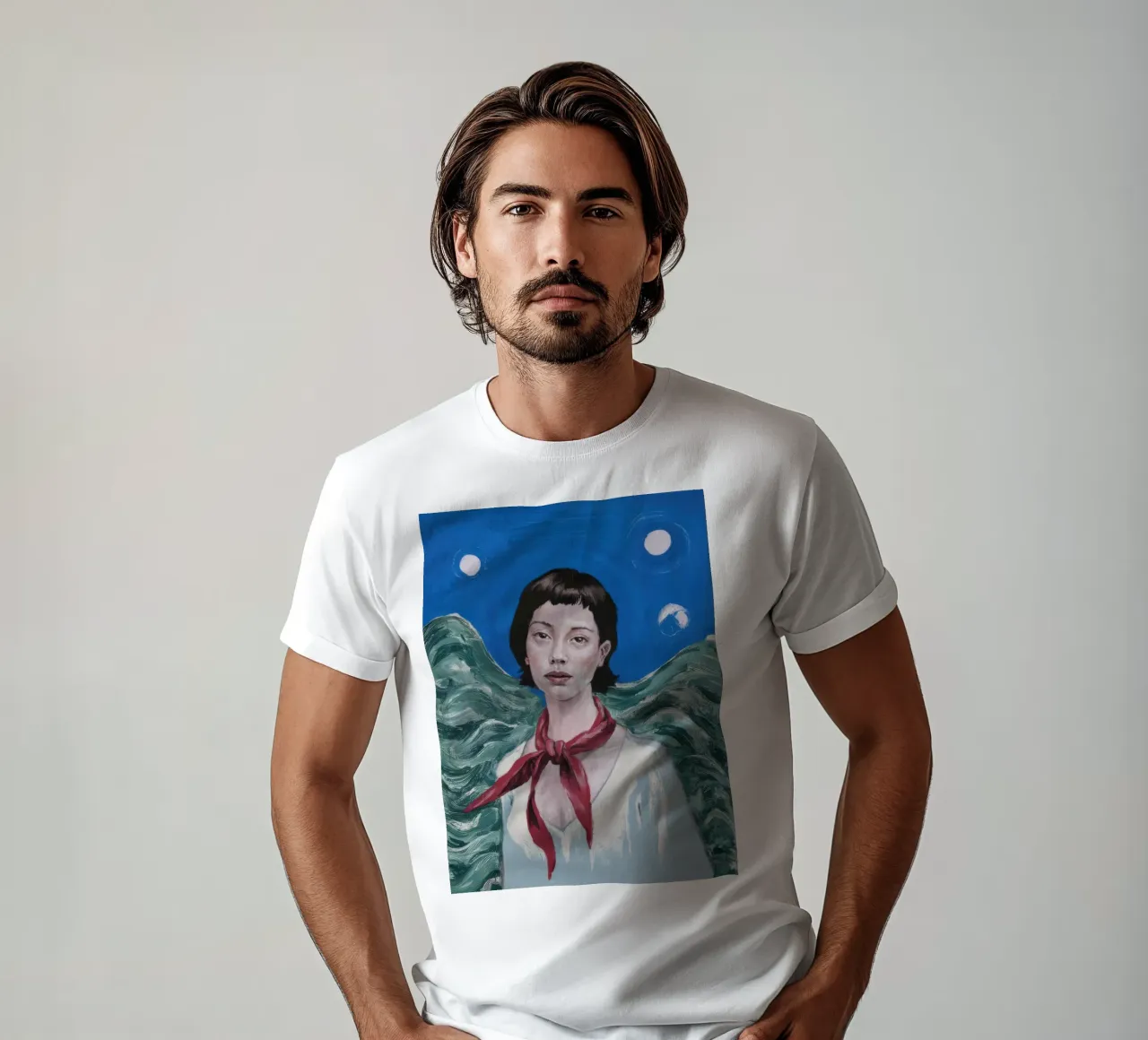 Picco della sciarpa cremisi t-shirt da Vivid Reverie