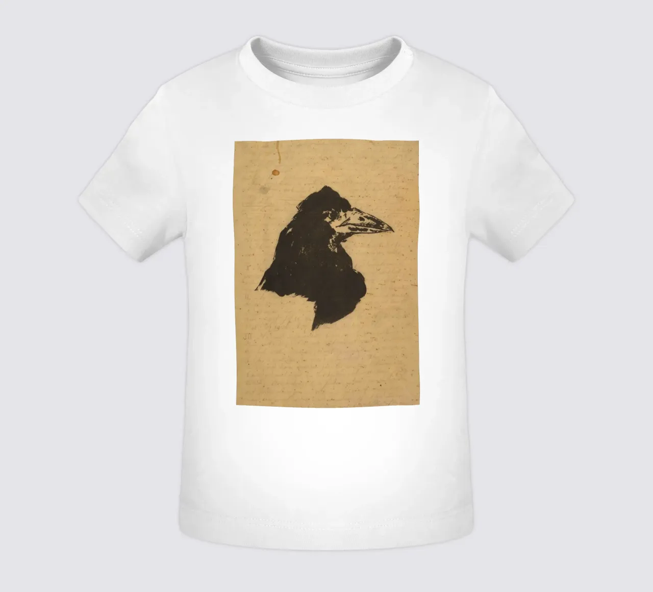 Silhouette vintage di testa di corvo - Dark Academia Bird Art maglietta neonato da ClubArt