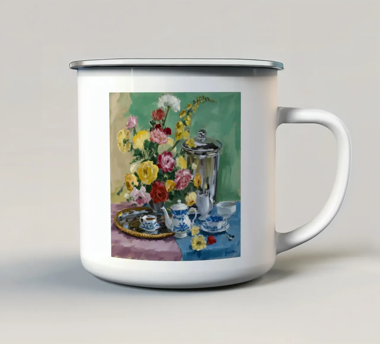 Samovar - Quiete floreale tazza in smalto da Lush Essence