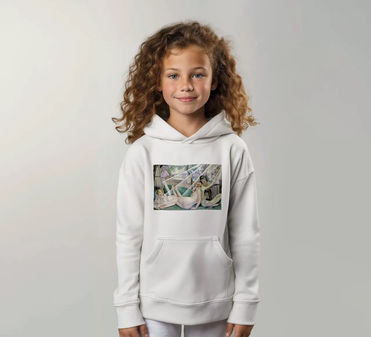 Gerda Wegener - A Summer's Day felpa bambino con cappuccio da Vintage by JUNIQE