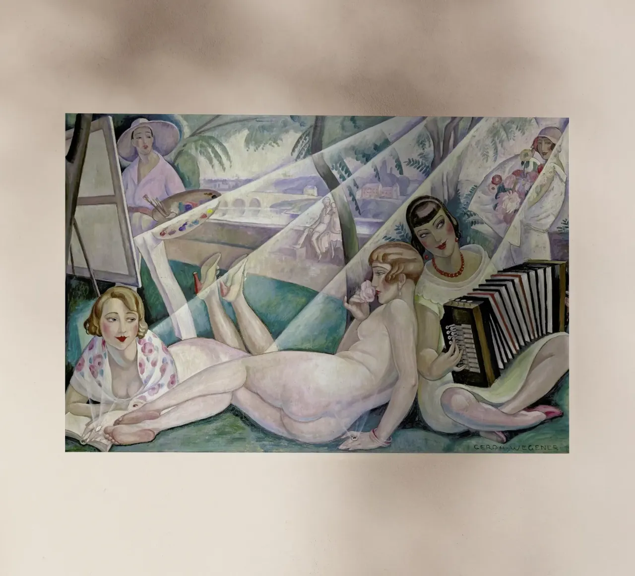 Gerda Wegener - A Summer's Day pellicola backlit da Vintage by JUNIQE