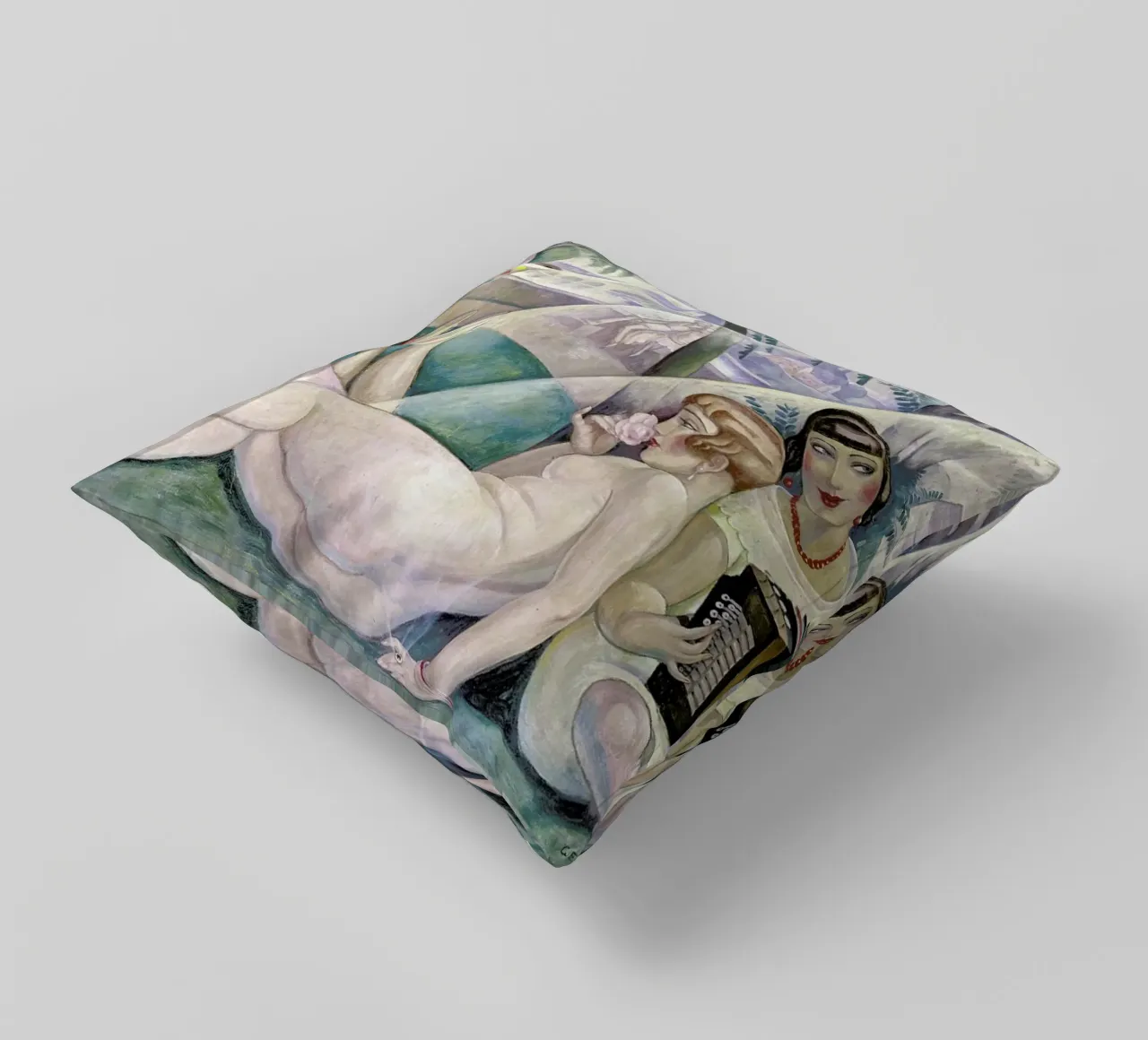 Gerda Wegener - A Summer's Day cuscino da Vintage by JUNIQE