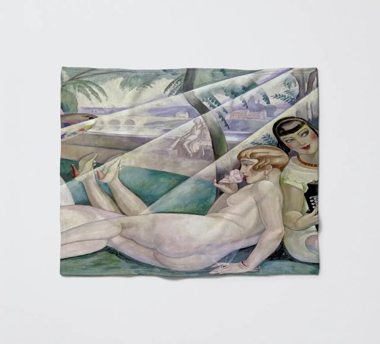 Gerda Wegener - A Summer's Day coperta in pile da Vintage by JUNIQE
