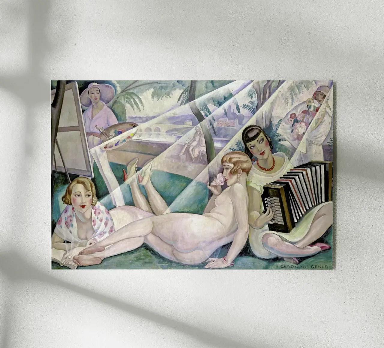 Gerda Wegener - A Summer's Day plexiglass da Vintage by JUNIQE