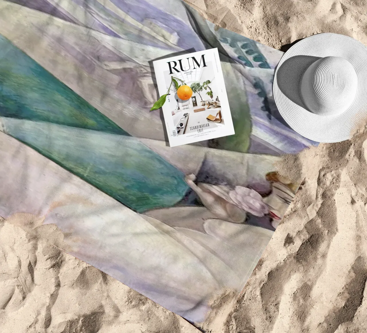 Gerda Wegener - A Summer's Day telo mare da Vintage by JUNIQE