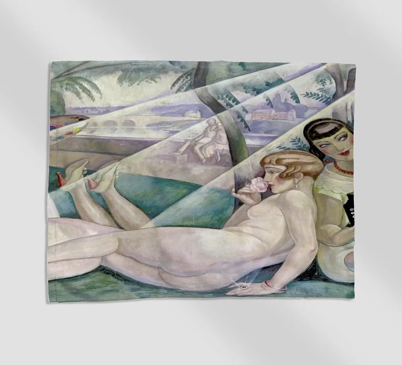 Gerda Wegener - A Summer's Day telo mare da Vintage by JUNIQE
