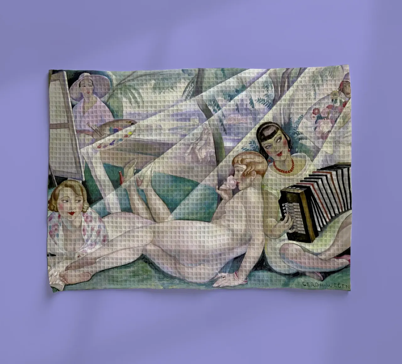 Gerda Wegener - A Summer's Day canovaccio da cucina da Vintage by JUNIQE