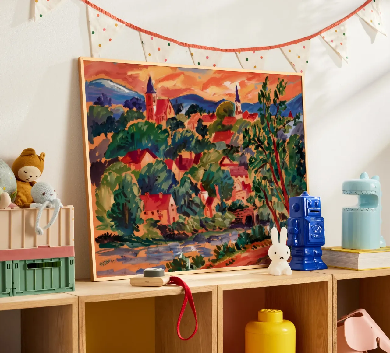 Village Bloom Expression Poster von Lush Essence