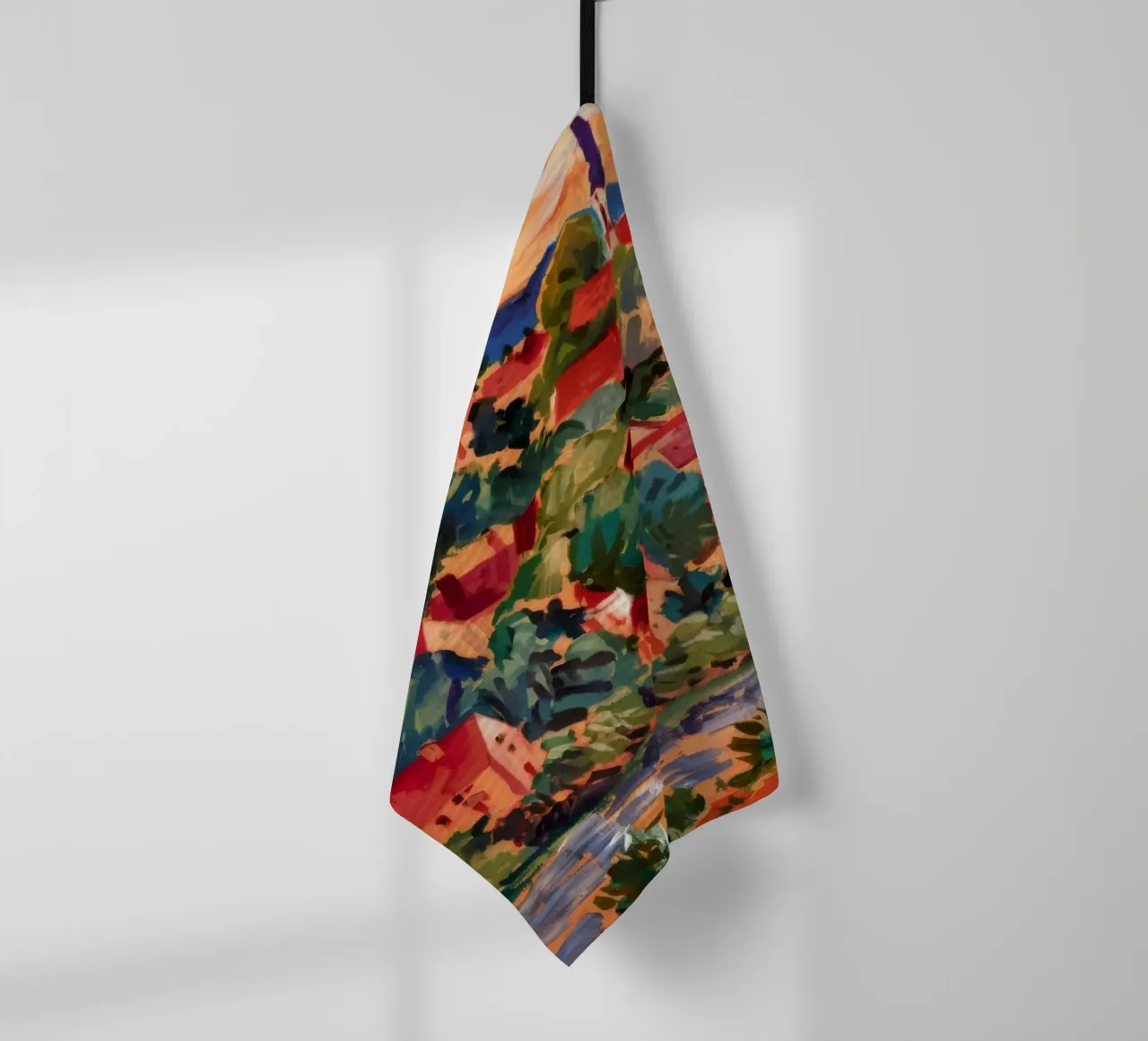 Village Bloom Expression tea towel by Lush Essence