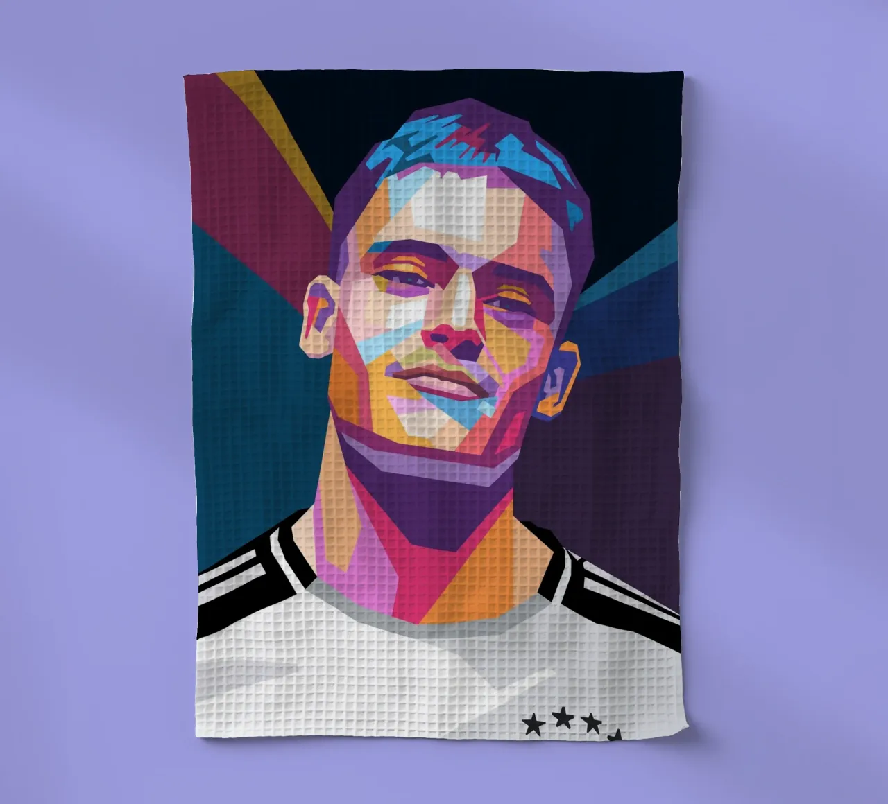 Florian Wirtz portrait pop art torchon de Hantamrata