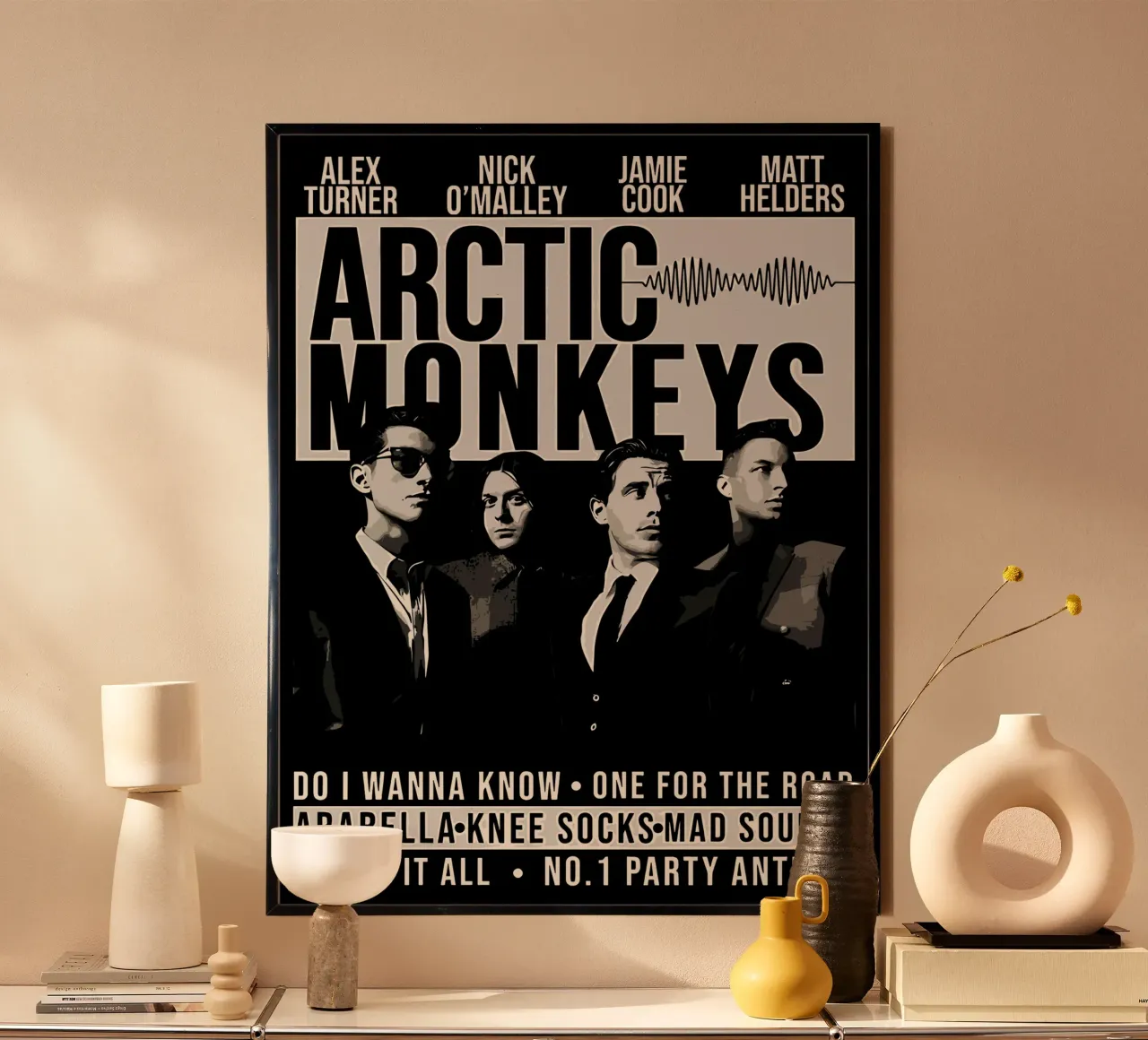 World Tour 2023 poster with wooden frame by Jason Lavelle