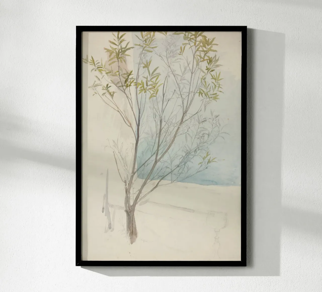 Studio di salice d'epoca - Arte botanica di Light Academia poster da ClubArt