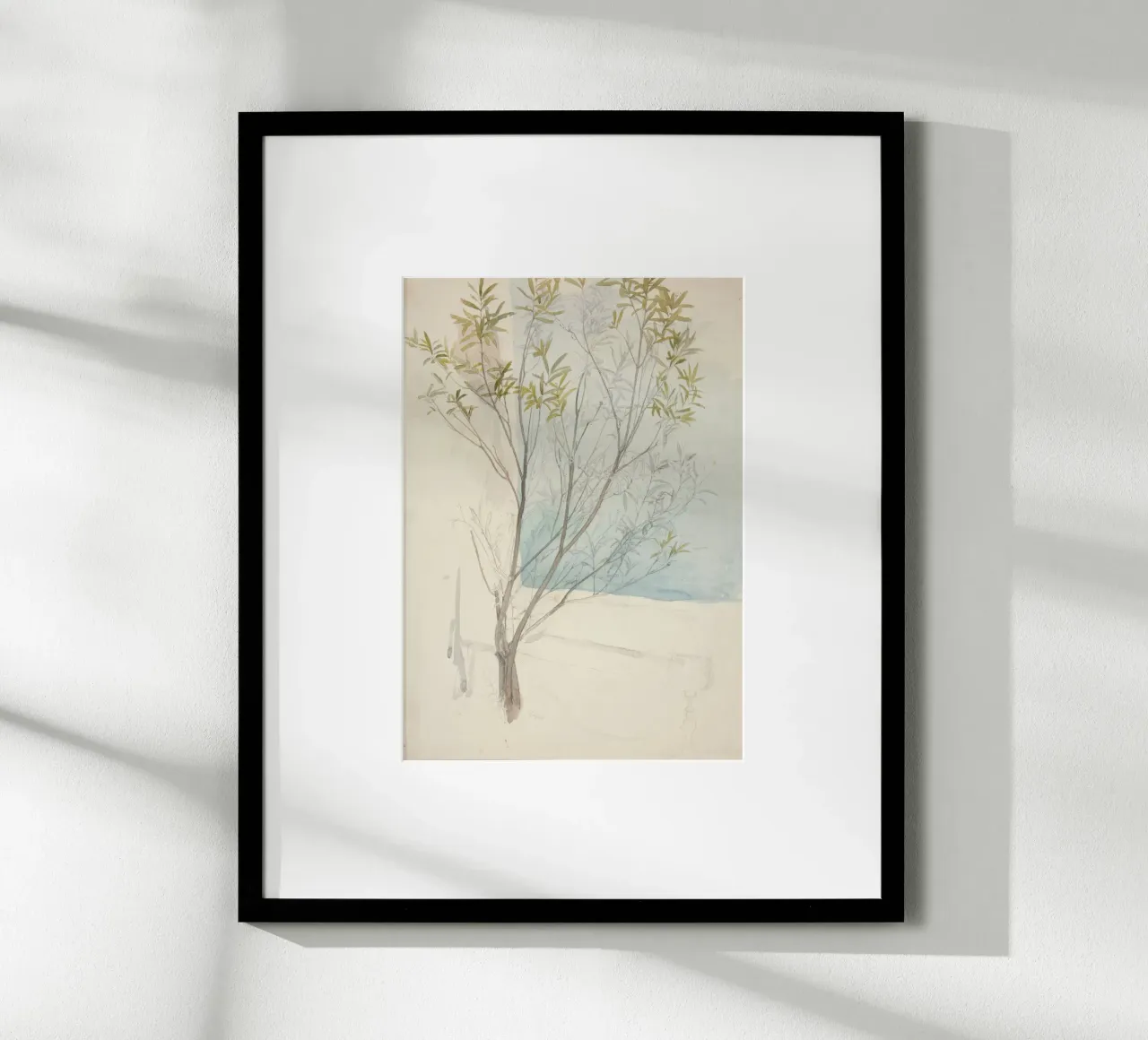 Studio di salice d'epoca - Arte botanica di Light Academia poster da ClubArt