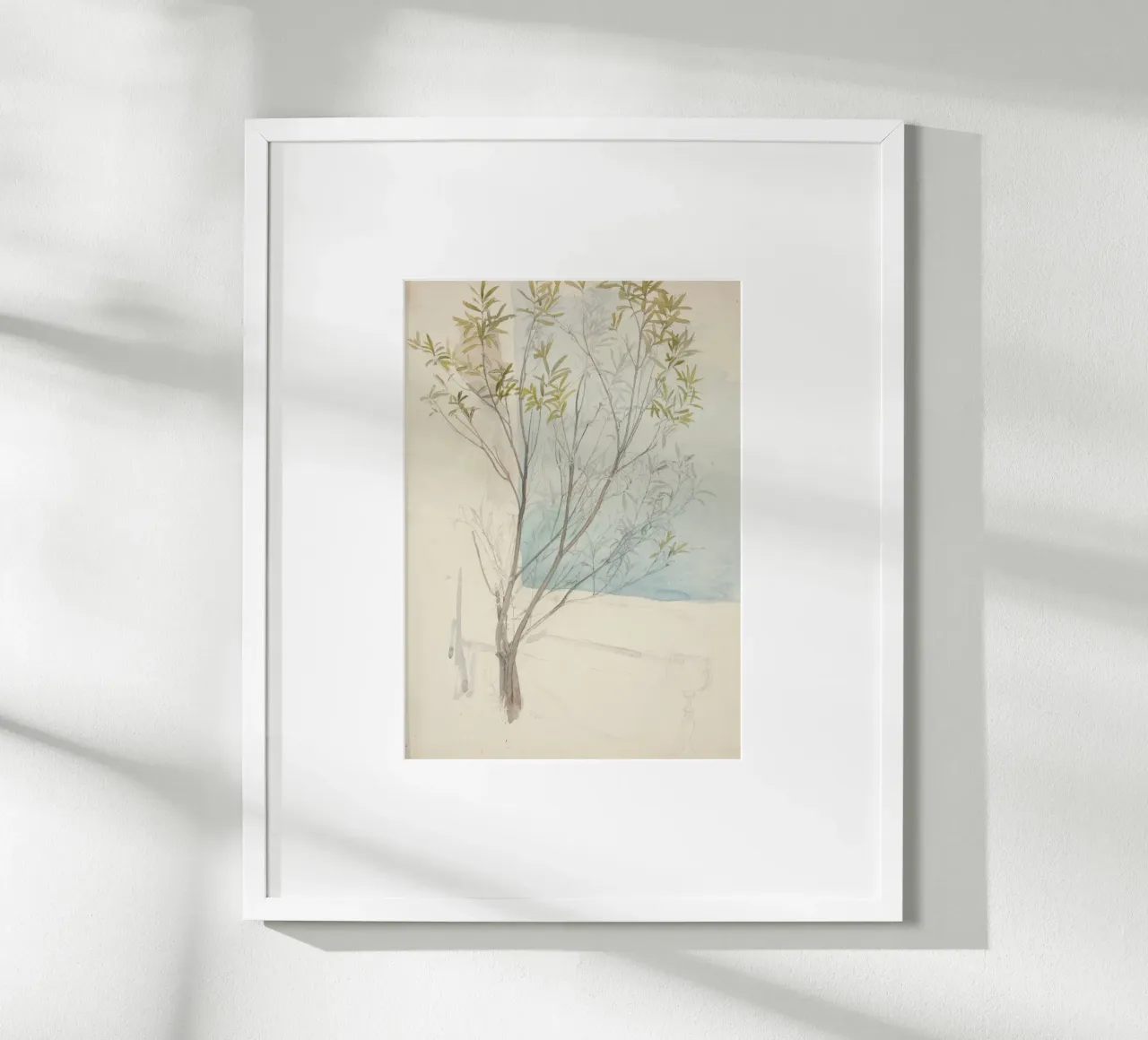 Studio di salice d'epoca - Arte botanica di Light Academia poster da ClubArt