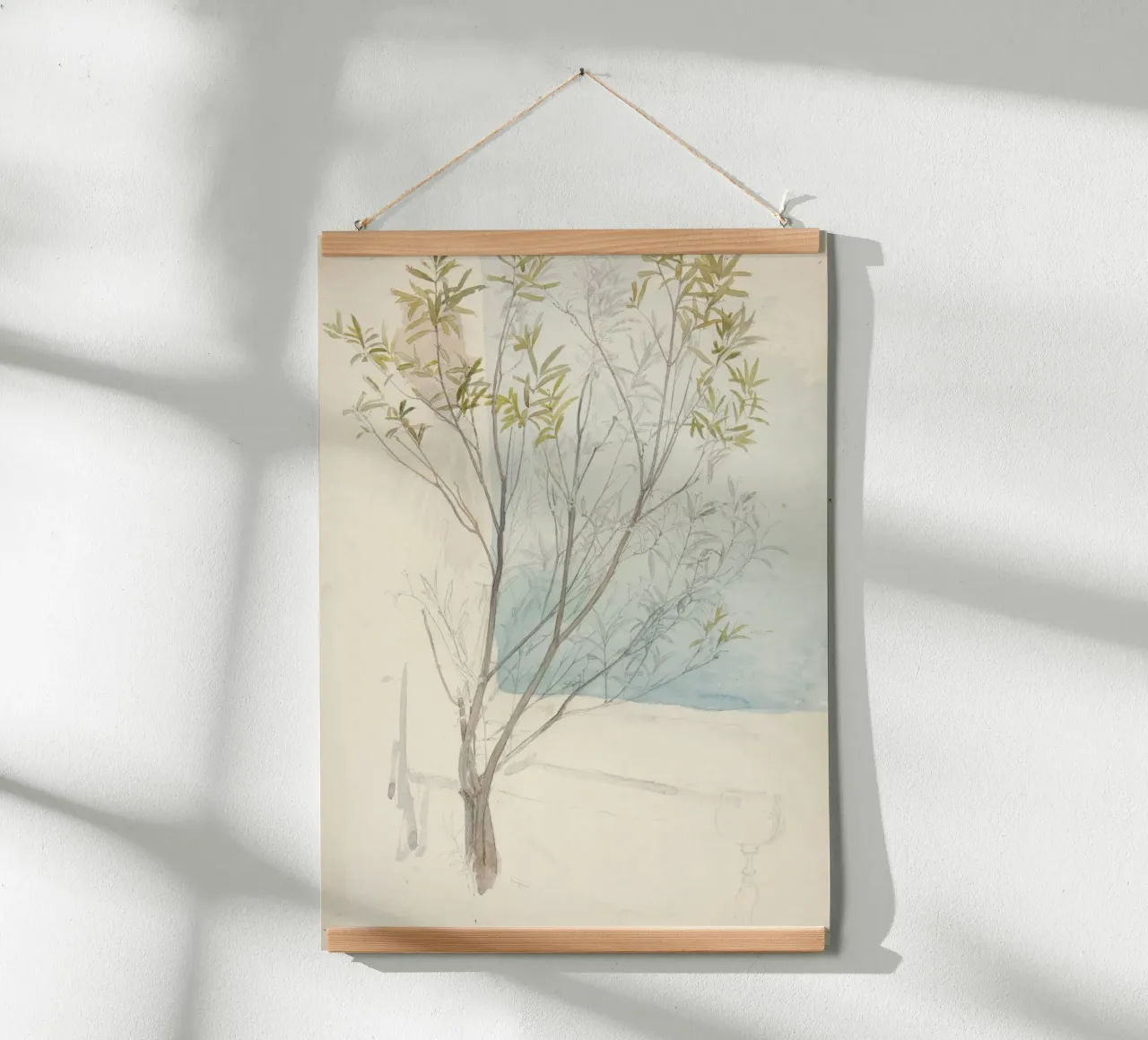 Studio di salice d'epoca - Arte botanica di Light Academia poster da ClubArt
