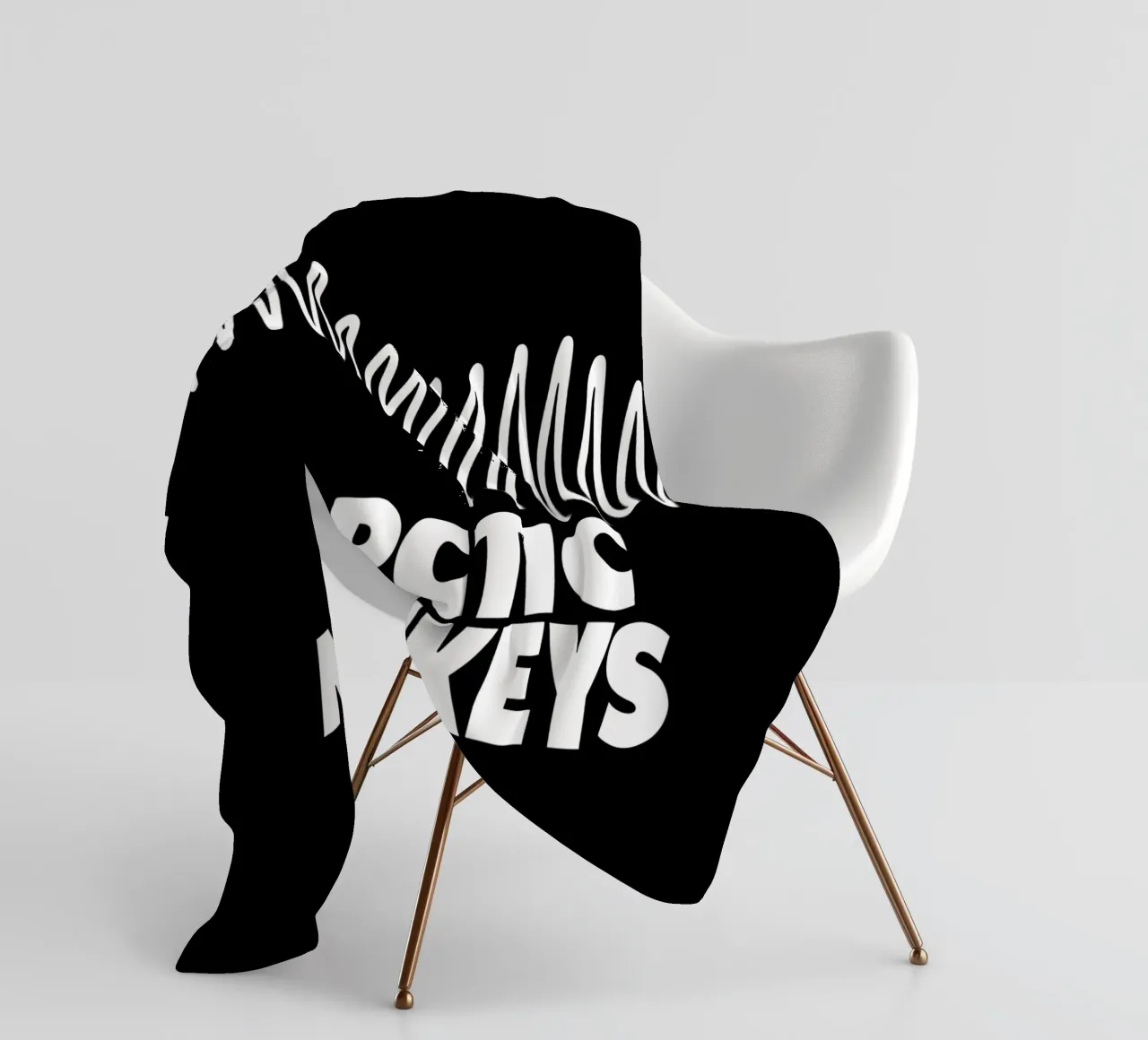 White Logo fleece blanket by Jason Lavelle