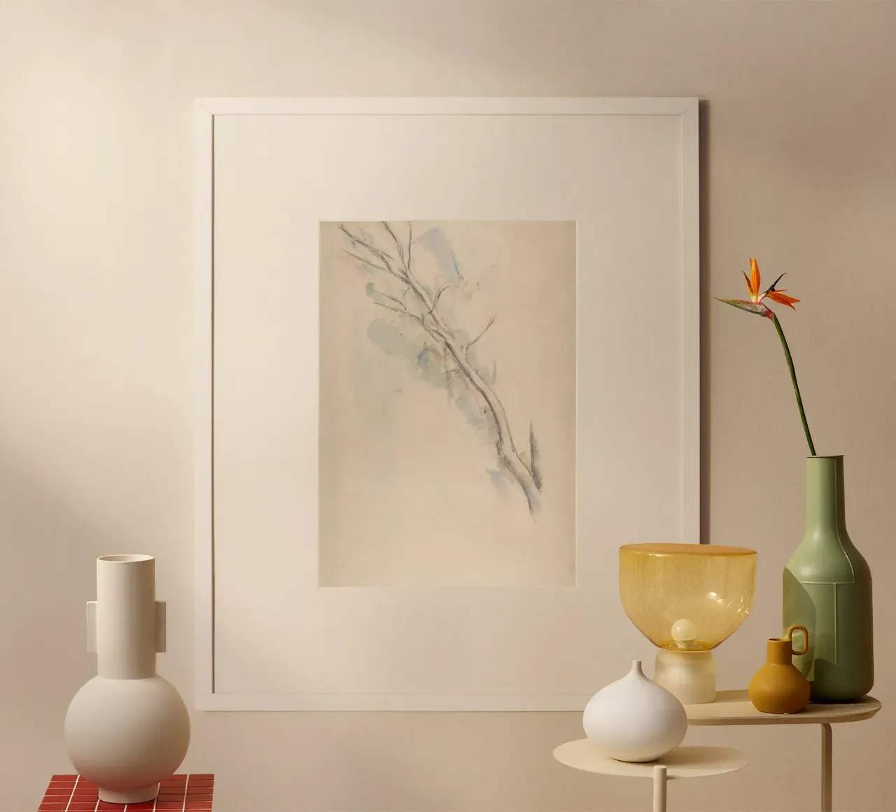 Studio di rami d'albero vintage - Light Academia Nature Art poster da ClubArt