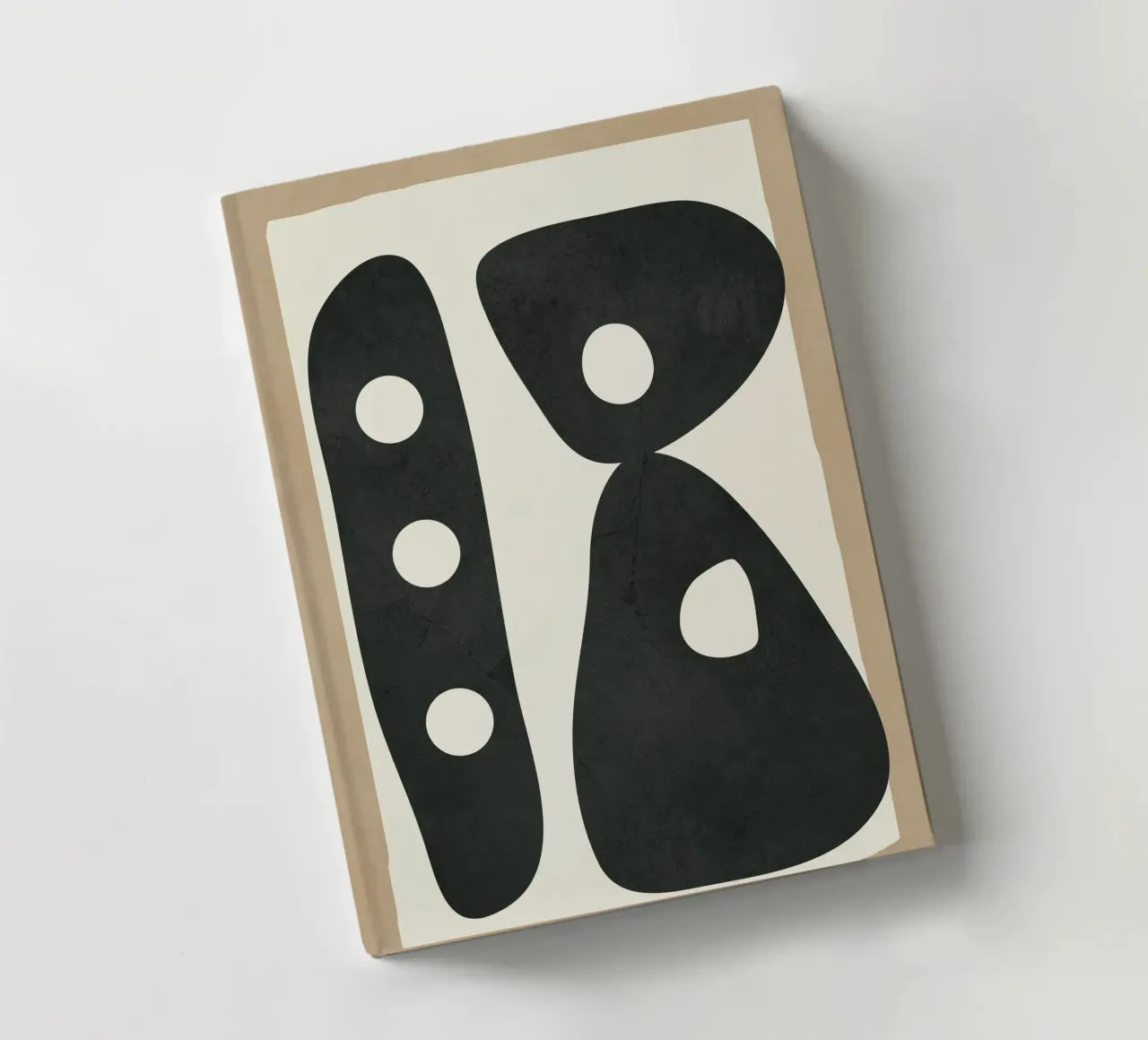 Black & White Mid-Century Modern Art 3 notebook by Nadjaa