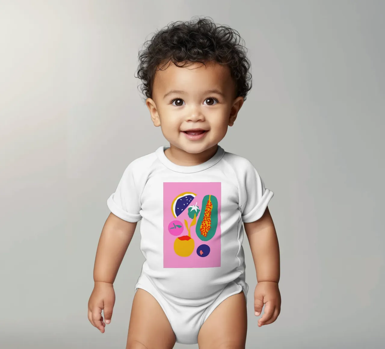 Fruity Technicolor Mix 2 body neonato maniche corte da Mariery Young