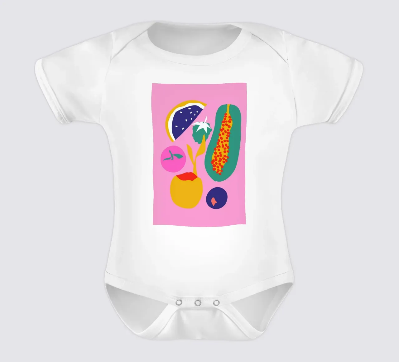 Fruity Technicolor Mix 2 body neonato maniche corte da Mariery Young