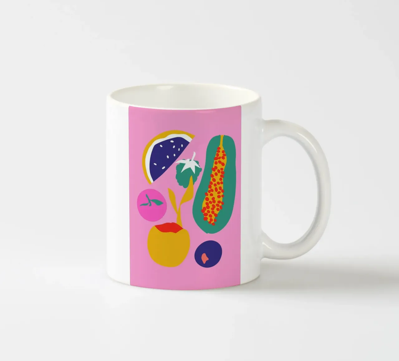 Fruity Technicolor Mix 2 ceramic mug by Mariery Young