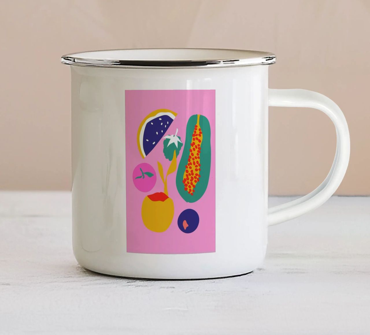 Fruity Technicolor Mix 2 tazza in smalto da Mariery Young