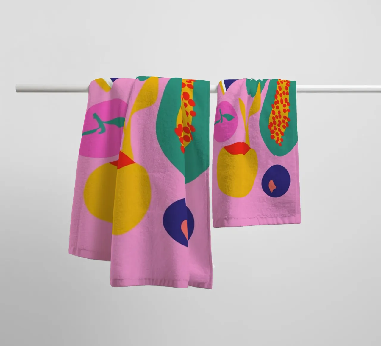 Fruity Technicolor Mix 2 asciugamano da bagno da Mariery Young