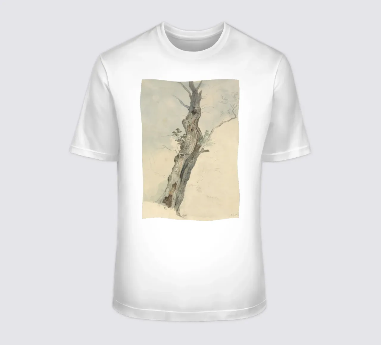 Vintage Weathered Tree Study - Rustic Nature Art t-shirt by ClubArt