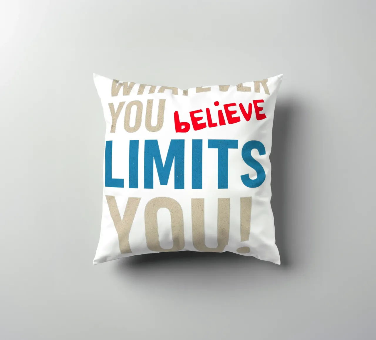 Whatever you believe limits you! cuscino da Vintage Van Gogh