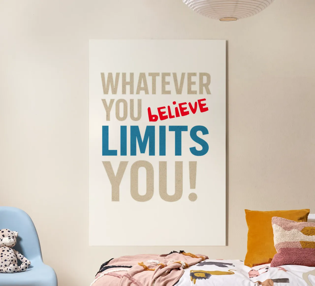 Whatever you believe limits you! plexiglass da Vintage Van Gogh