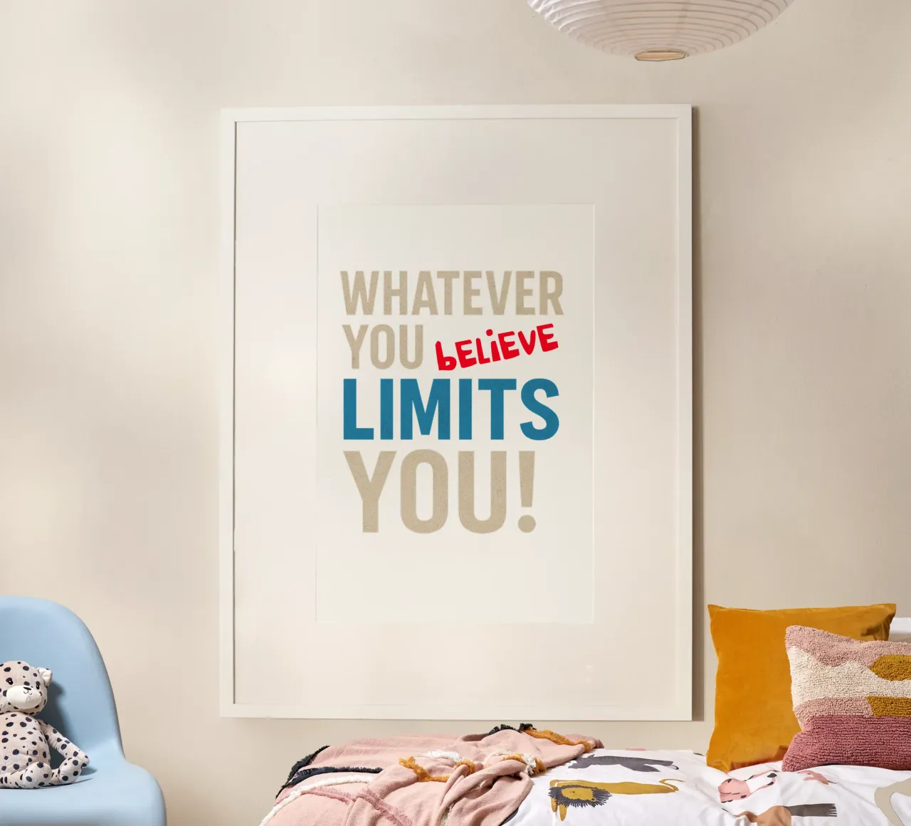 Whatever you believe limits you! poster da Vintage Van Gogh