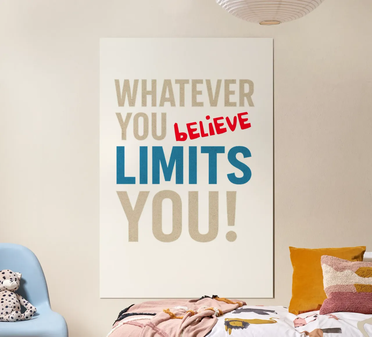 Whatever you believe limits you! poster da Vintage Van Gogh
