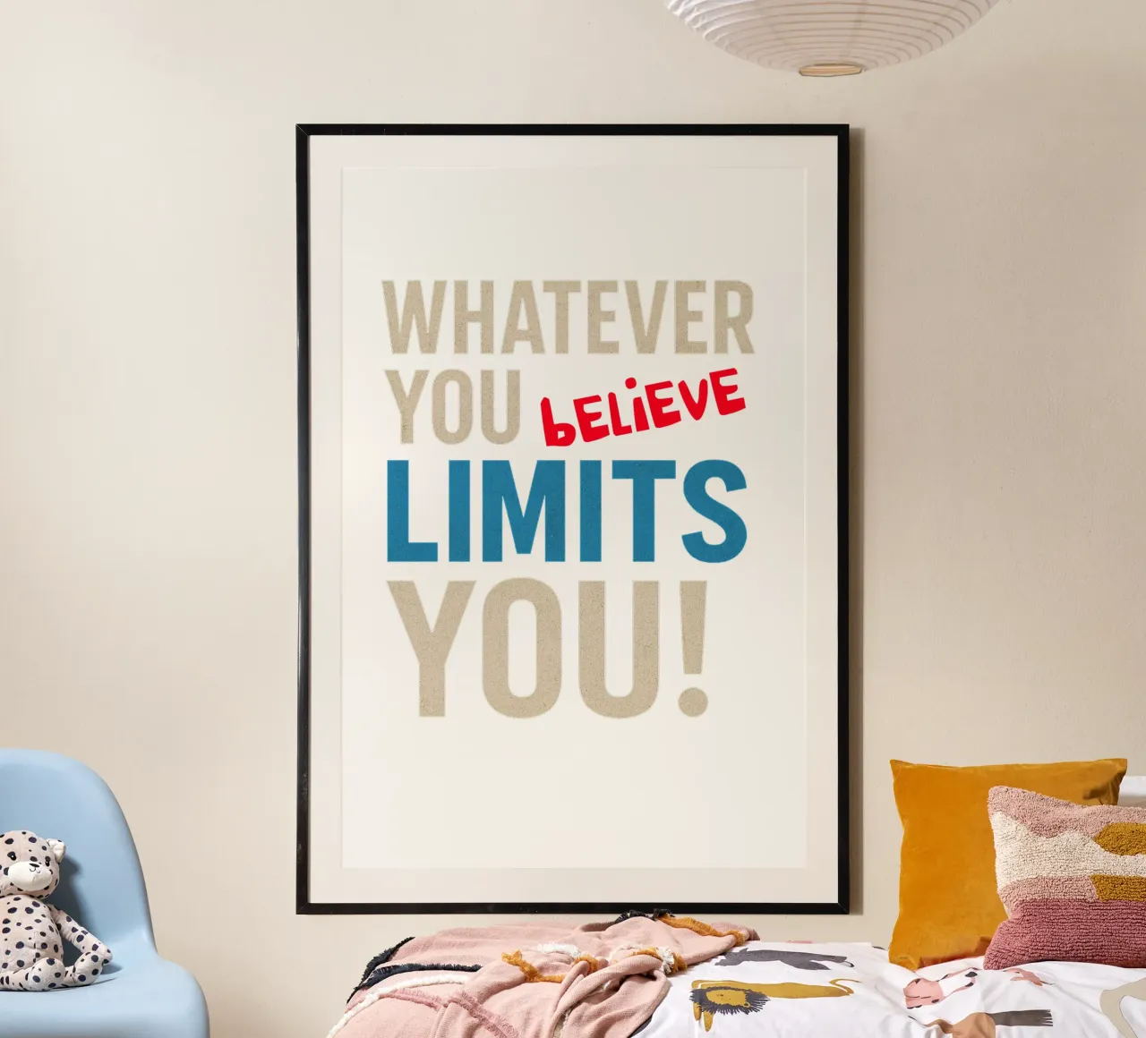 Whatever you believe limits you! poster da Vintage Van Gogh