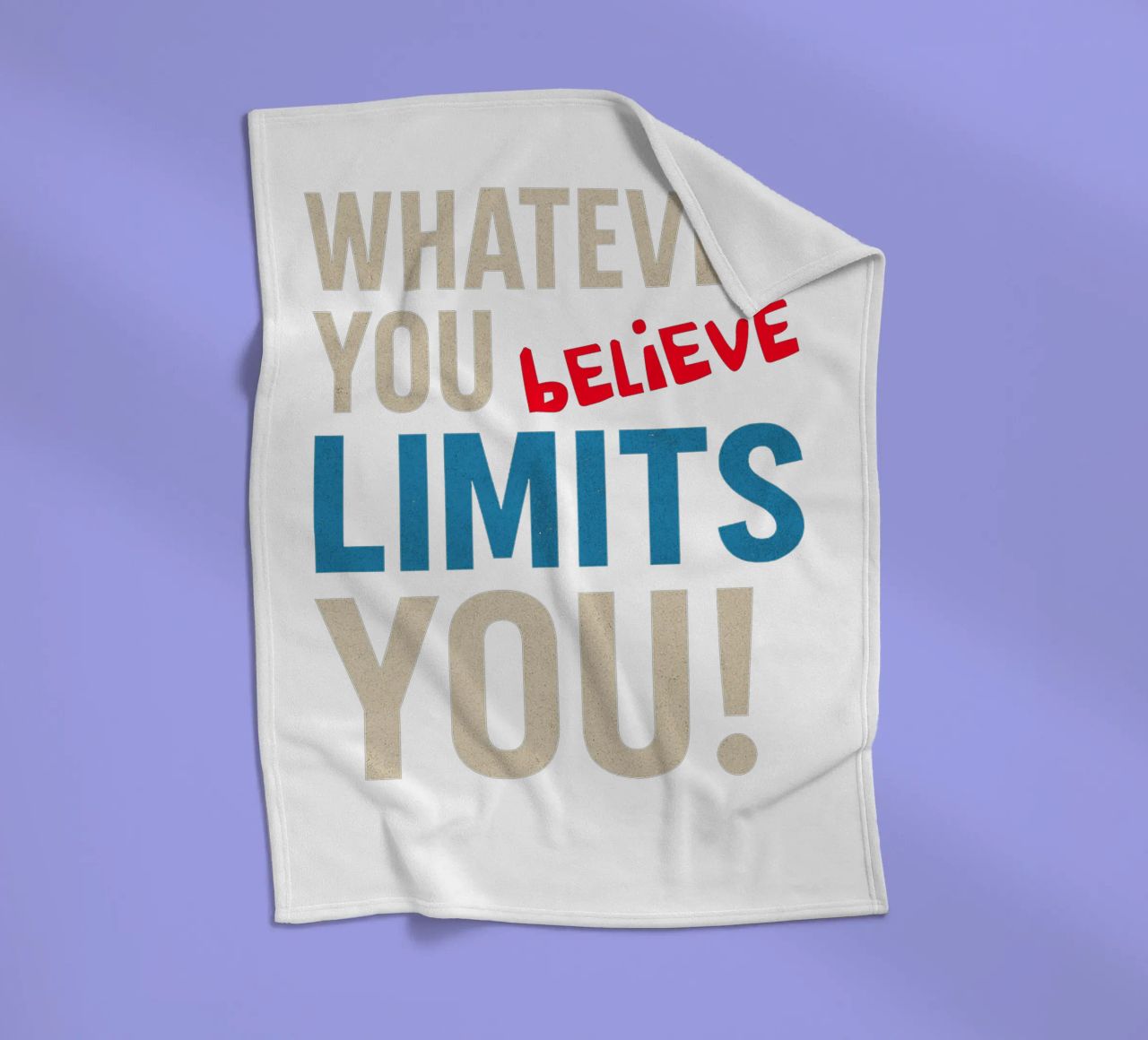 Whatever you believe limits you! coperta in pile da Vintage Van Gogh