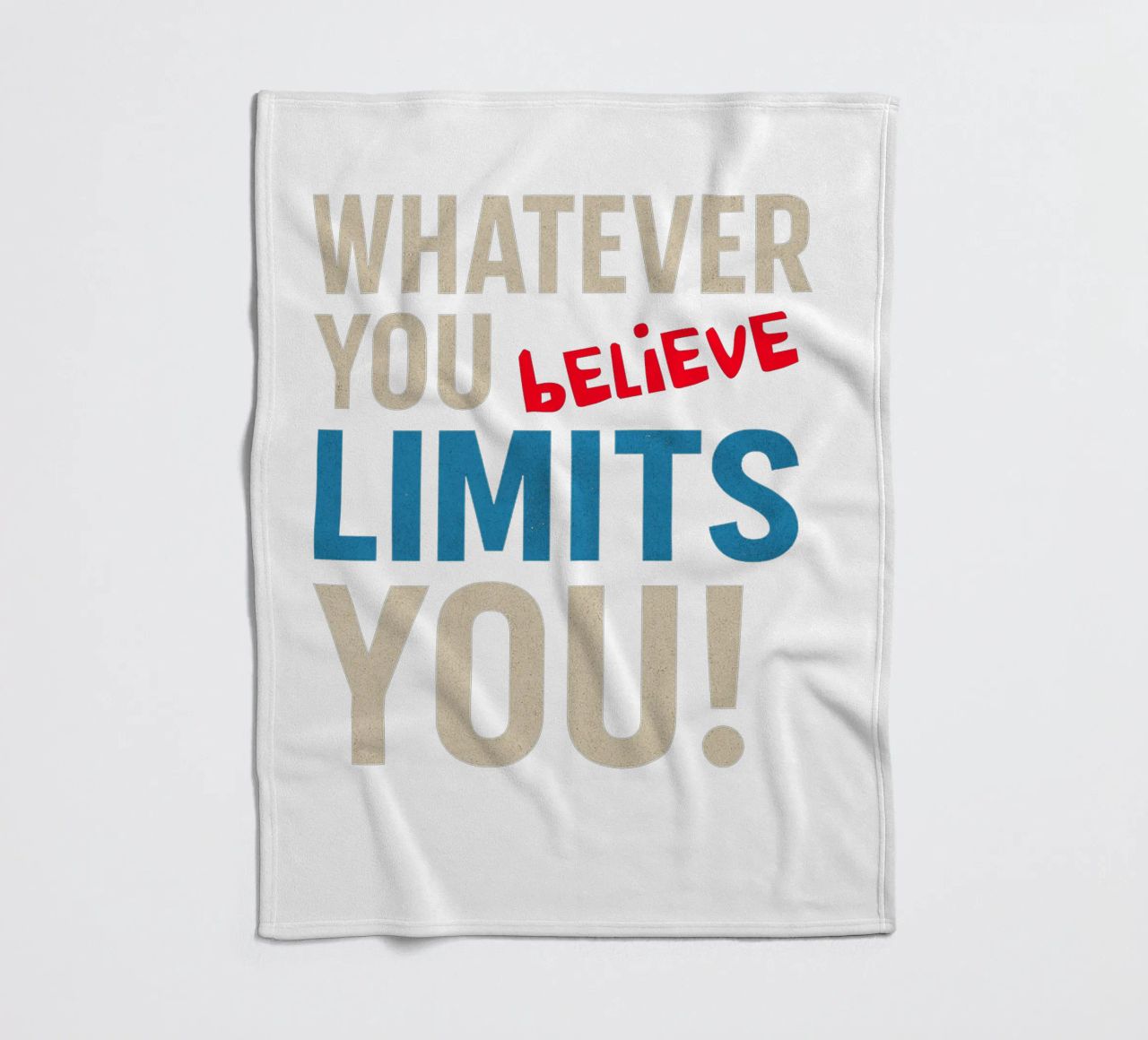 Whatever you believe limits you! coperta in pile da Vintage Van Gogh