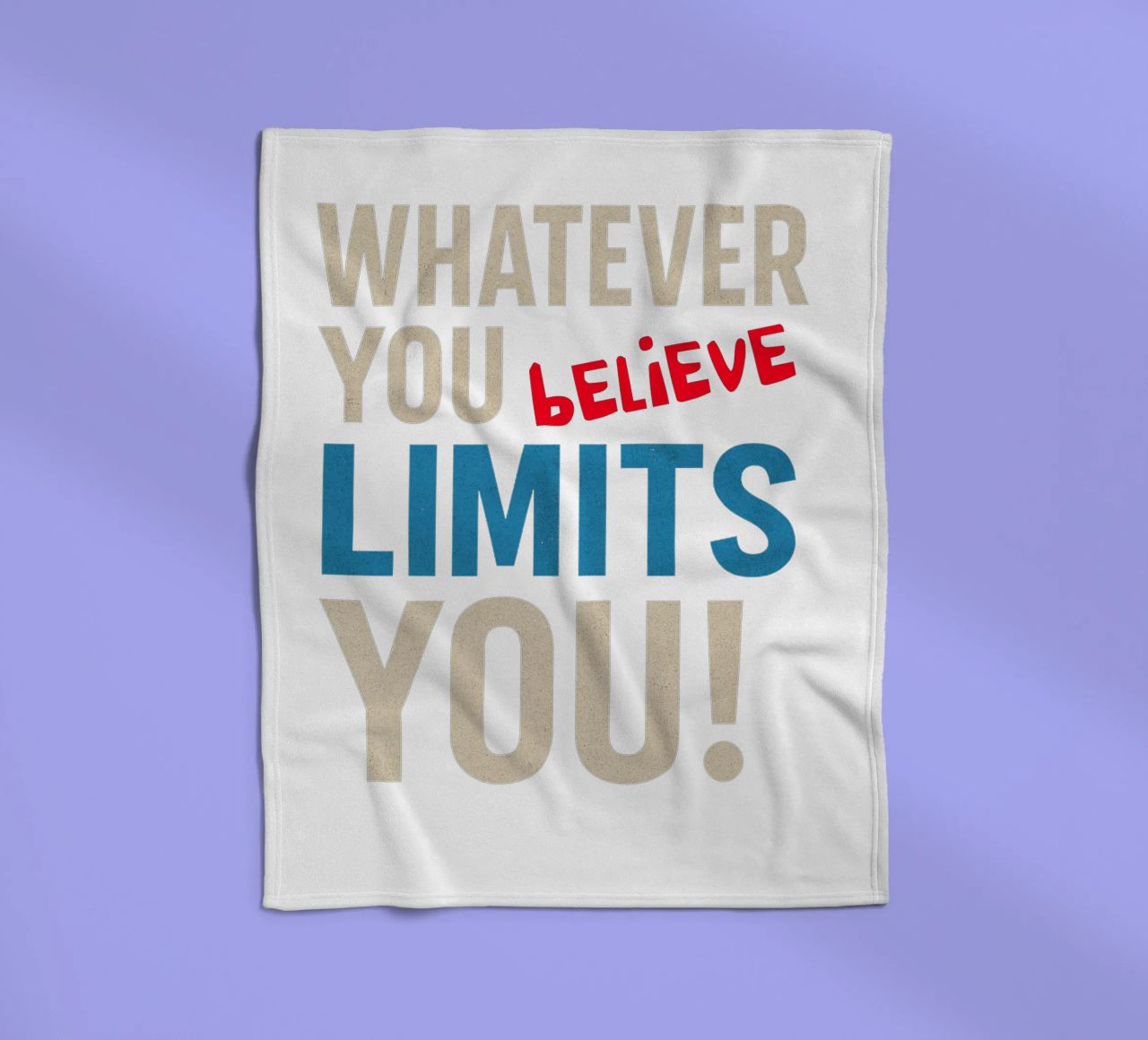Whatever you believe limits you! coperta in pile da Vintage Van Gogh