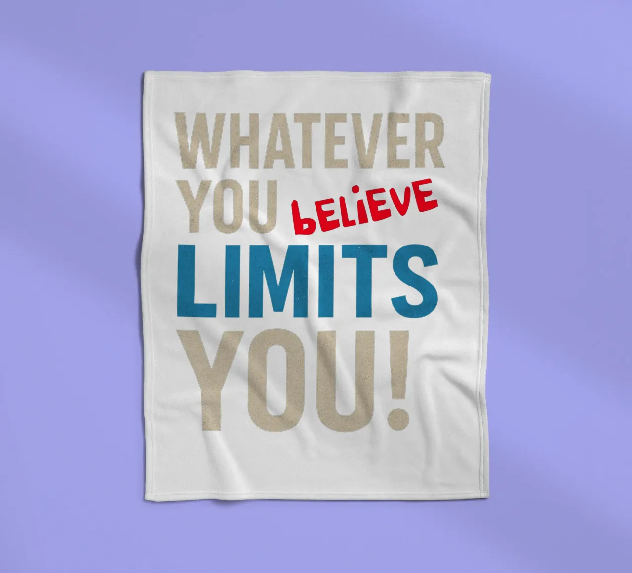 Whatever you believe limits you! coperta in pile da Vintage Van Gogh