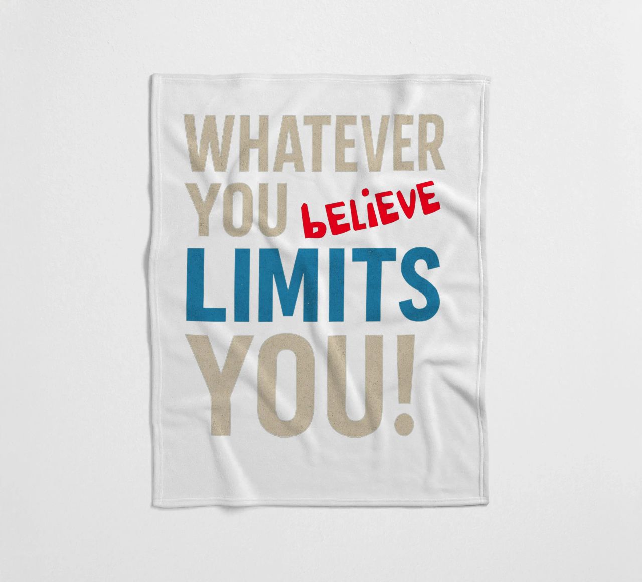 Whatever you believe limits you! coperta in pile da Vintage Van Gogh