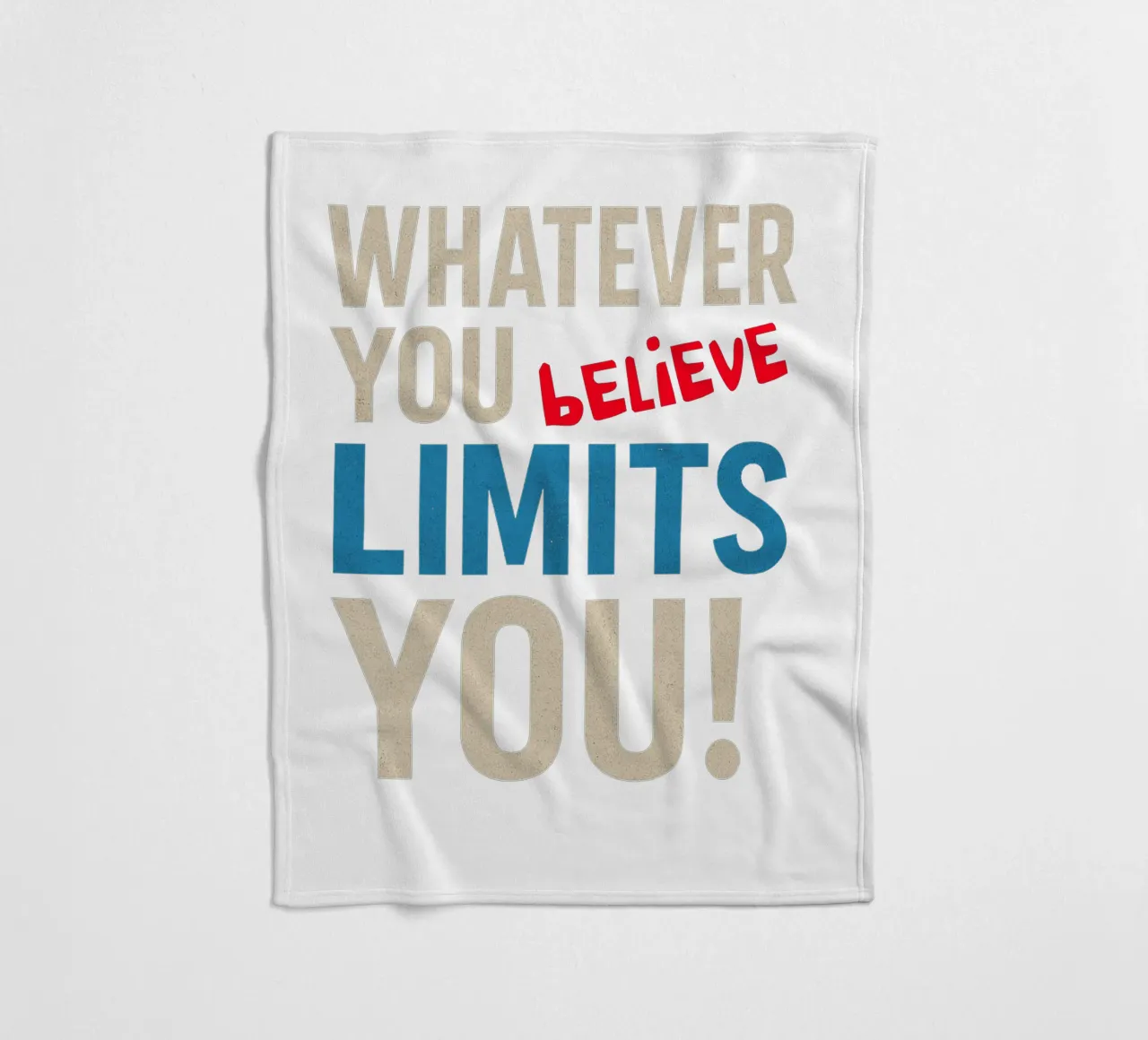 Whatever you believe limits you! coperta in pile da Vintage Van Gogh