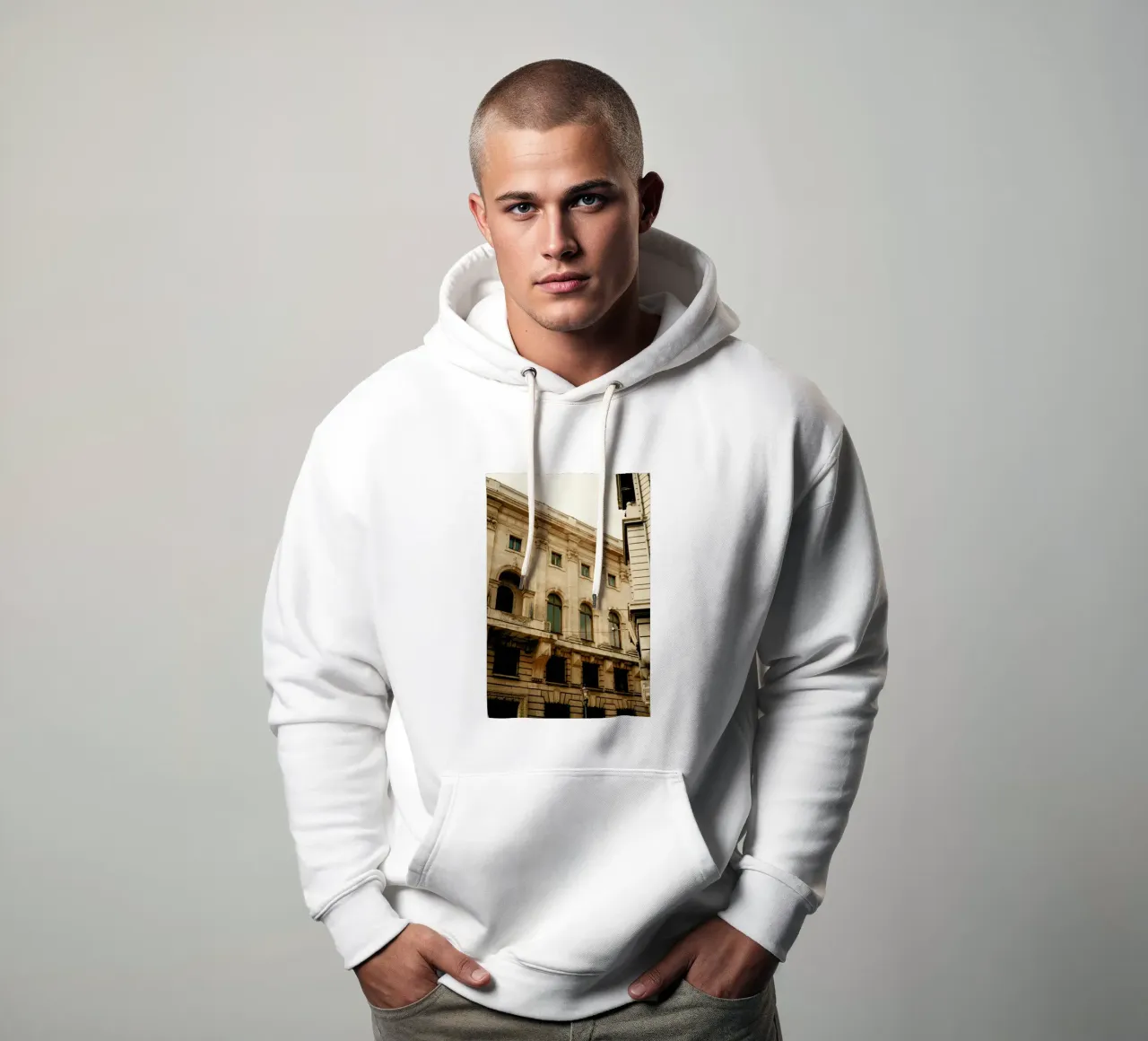 Analog Series Old Buildings felpa con cappuccio da Sebastian Hilgetag