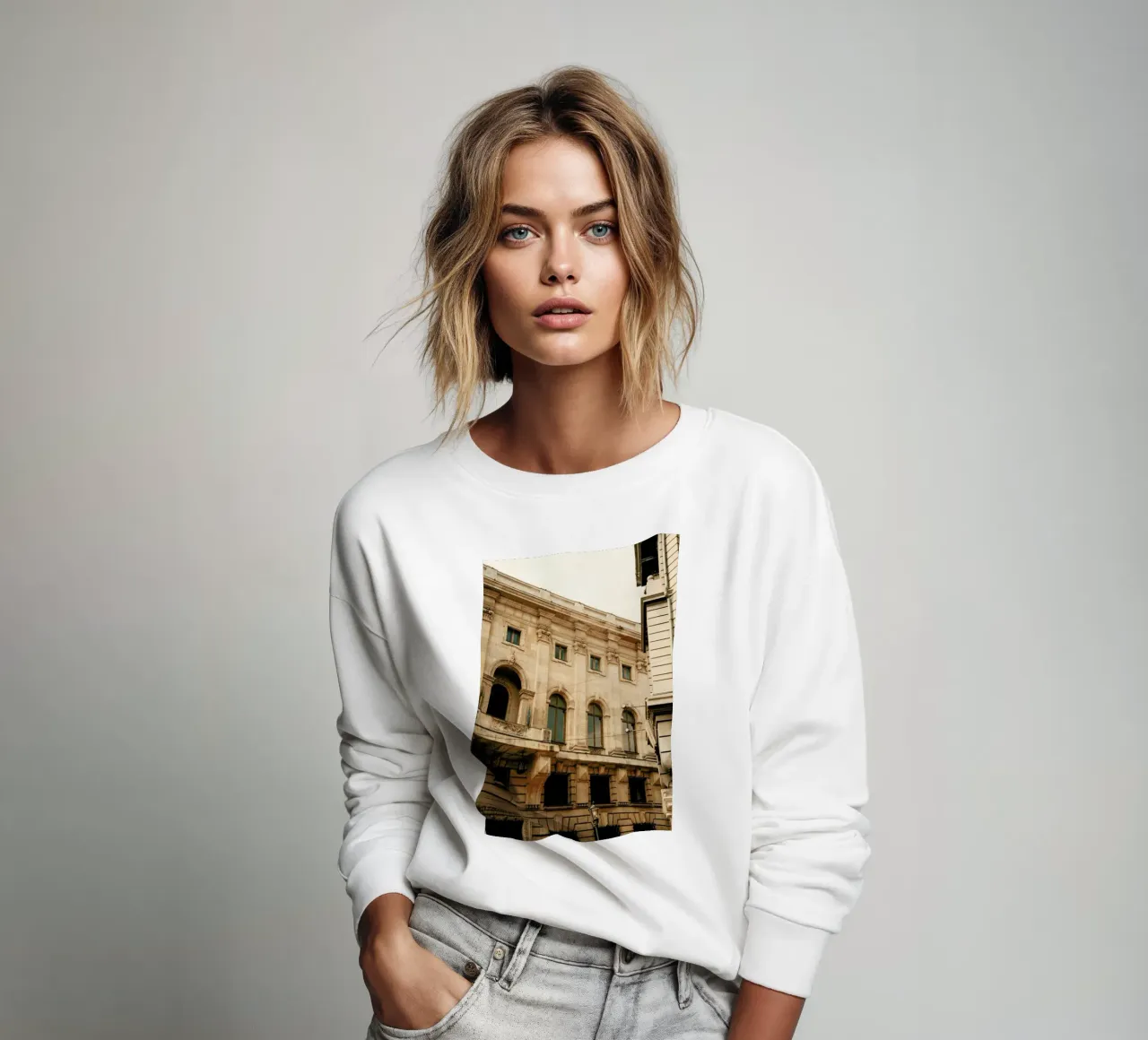 Analog Series Old Buildings sweatshirt van Sebastian Hilgetag