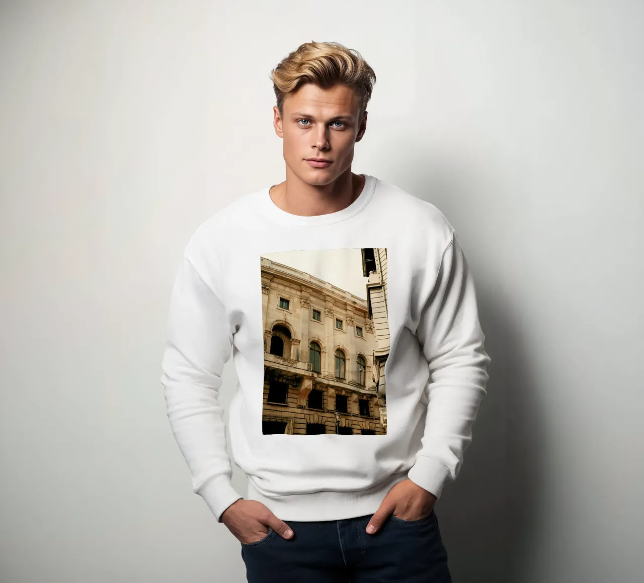 Analog Series Old Buildings sweatshirt van Sebastian Hilgetag